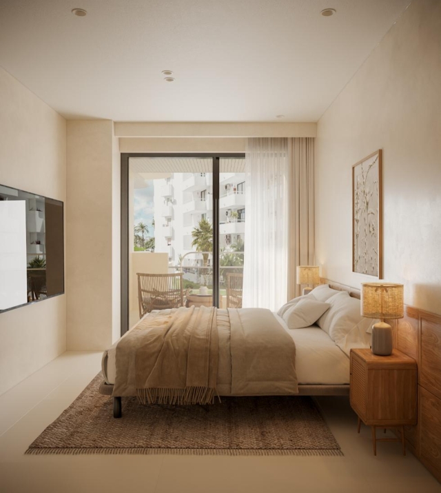 Resa Estates Ibiza for sale te koop Apartment Botafoch bedroom 4.jpg